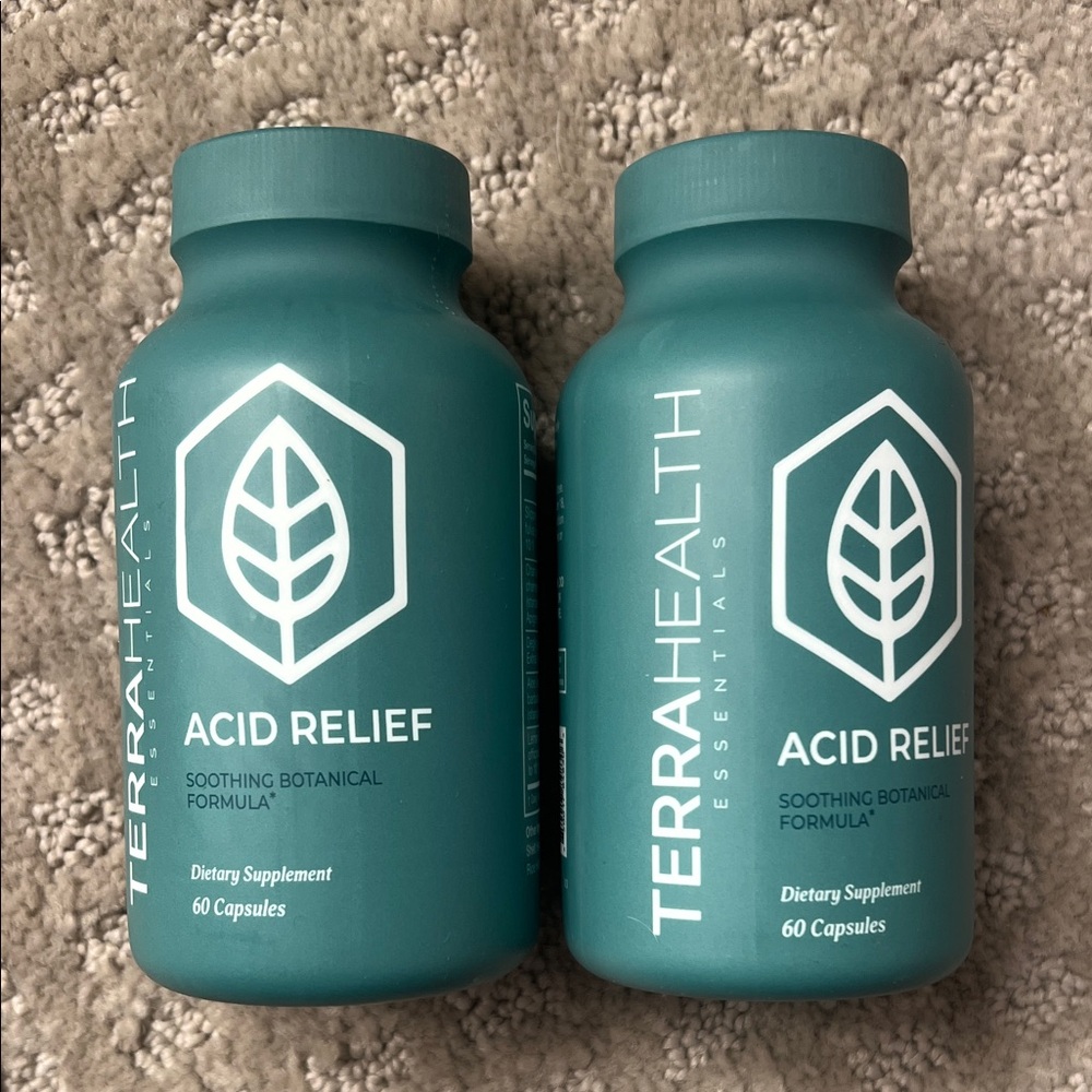 Terra Health Acid Relief Capsules set of 2 bottles